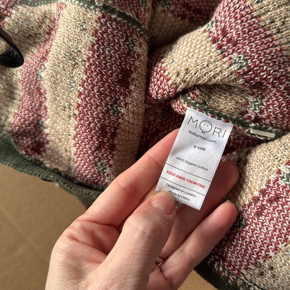 Mori Organic Christmas Set- Sherpa Corduroy Jacket, gingerbread Sweater jumpsuit - Picture 4 of 13